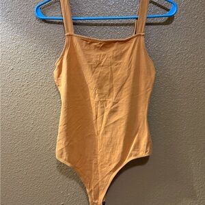 Mustard Yellow Square Neck Bodysuit